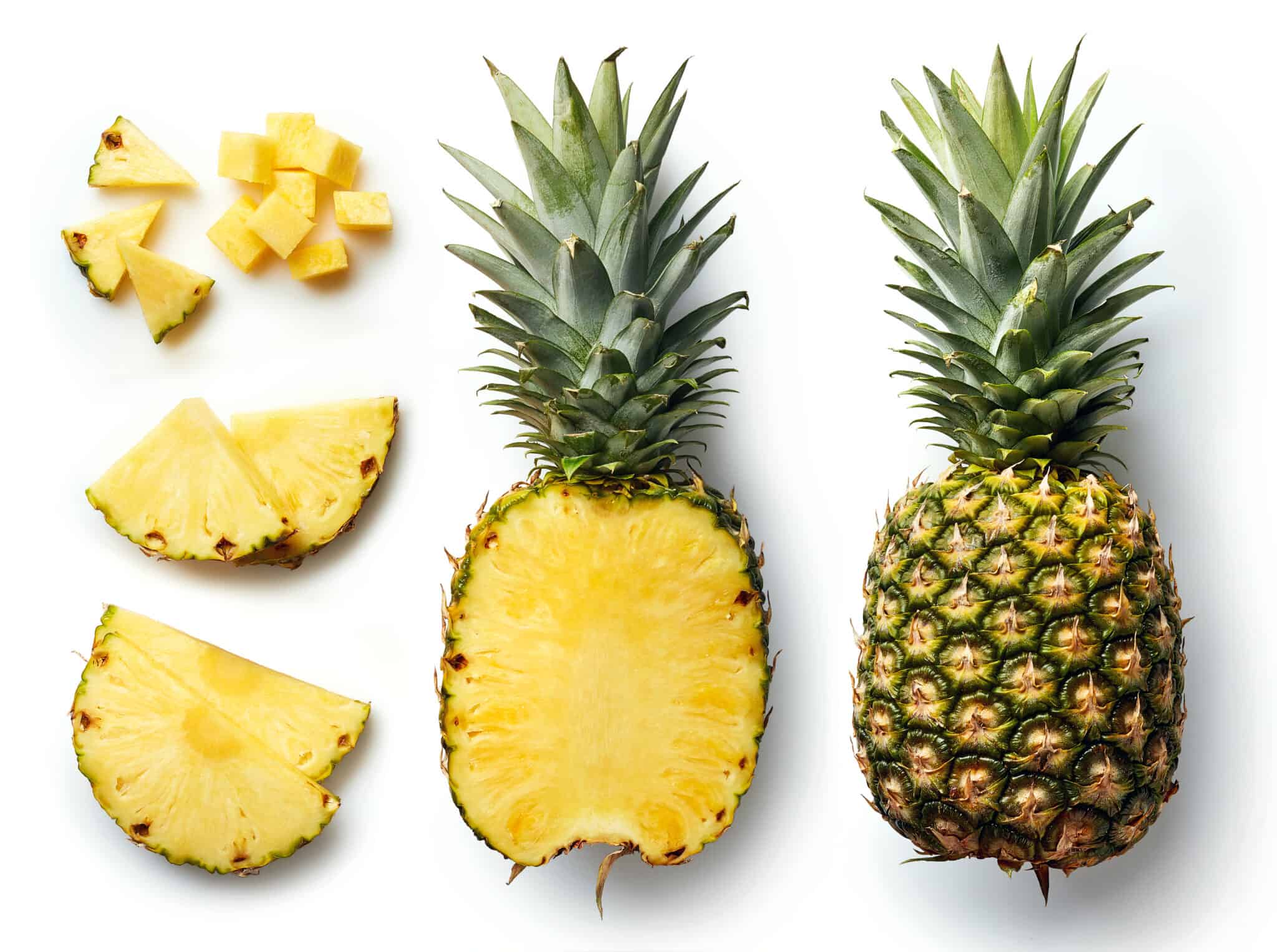 Asian pineapple cutting