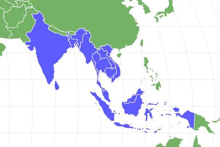 Asian Elephant Location Map 