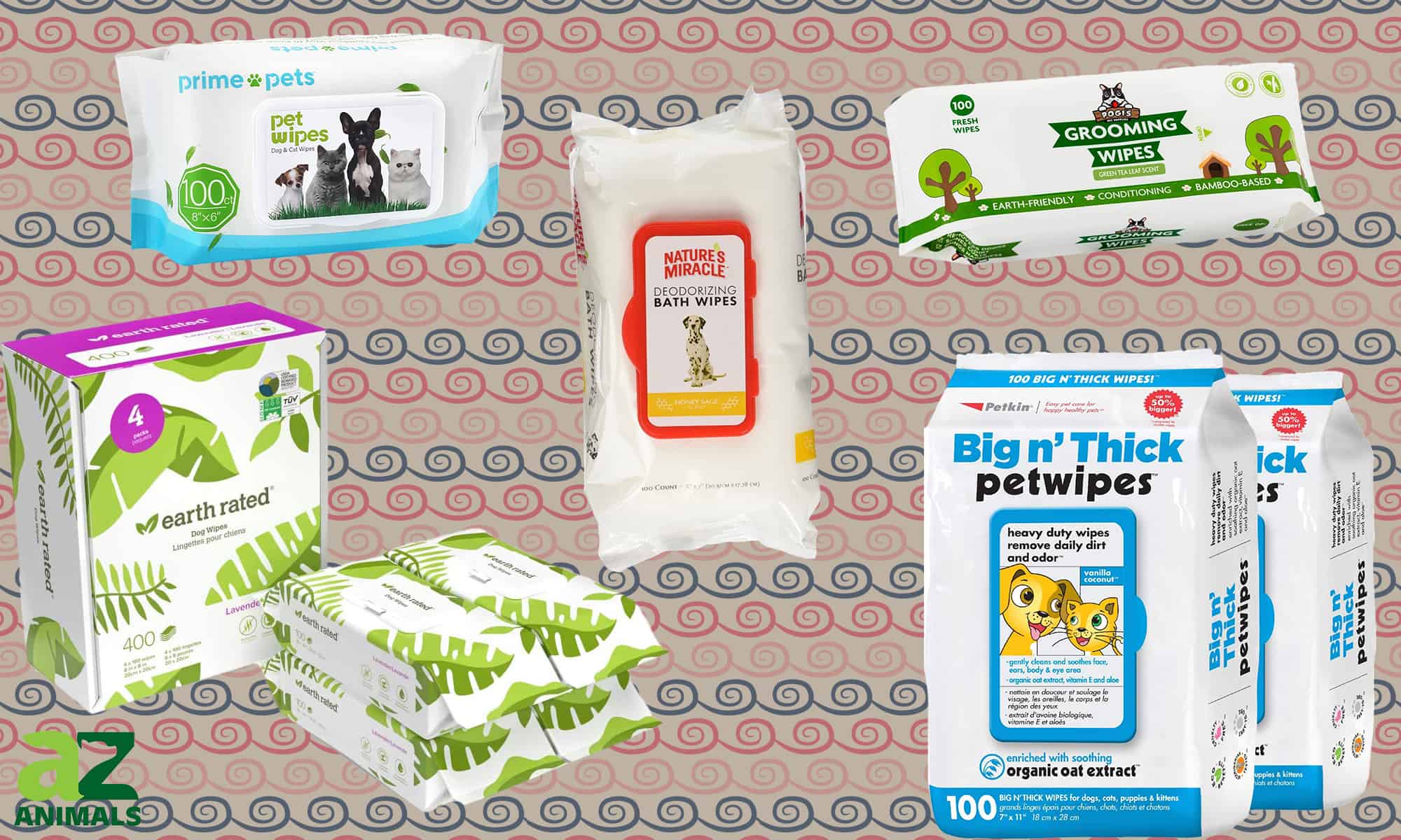 Thick Soft & Strong Deodorizing Fresh Wipes Modern Kanine Pet Grooming Wipes for Dogs and Cats Extra Moist 