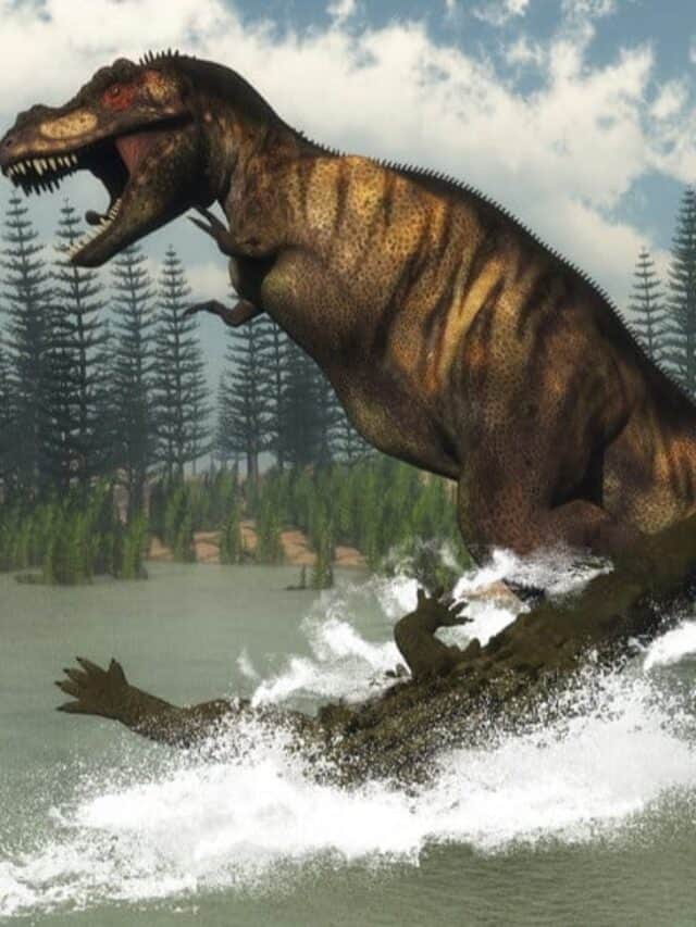 Crocodile Bite Force - Deinosuchus Attacking a Dinosaur