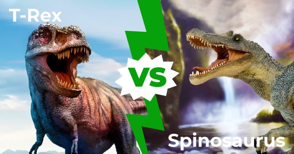 spinosaurus vs t rex size