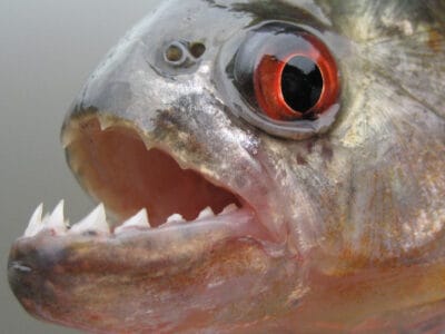 A Watch a Man Boldly Jump Into Piranha-Infested Waters