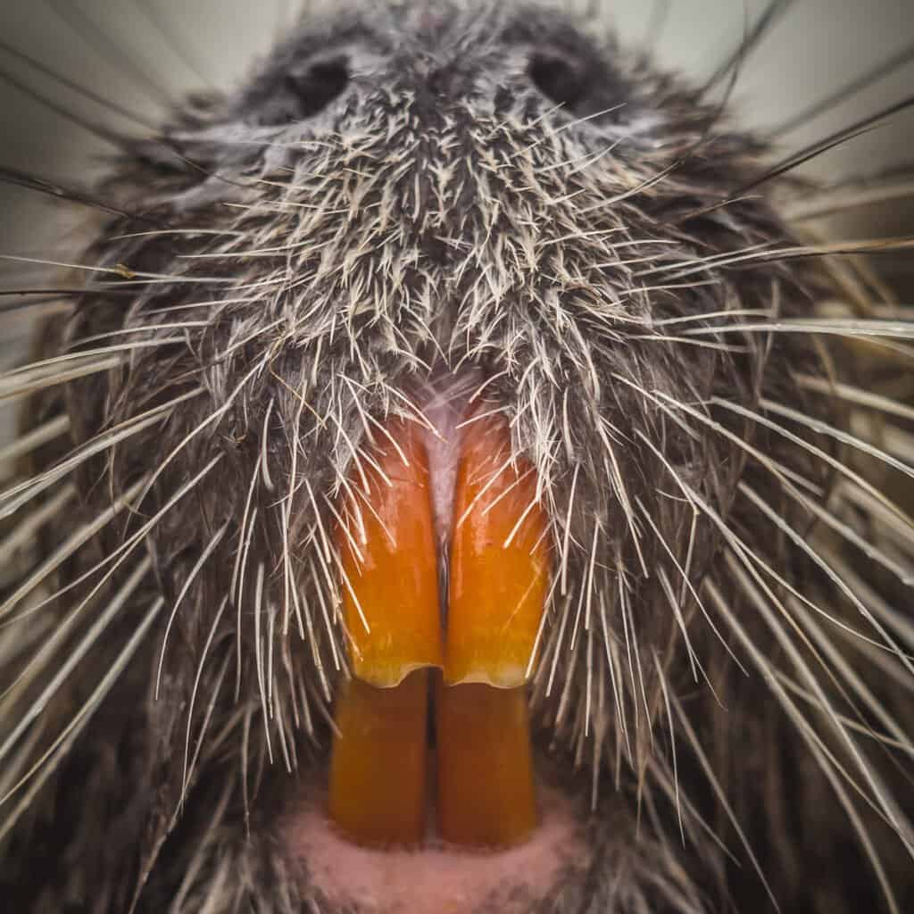 Beavers Teeth - Close up of Beaver Teeth