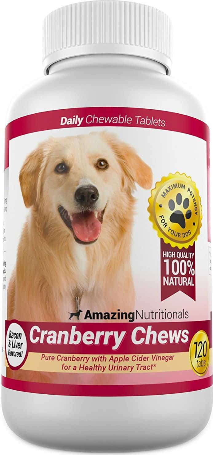 Amazing Nutritionals Cranberry Chews Daily Dog Supplement, 120 count