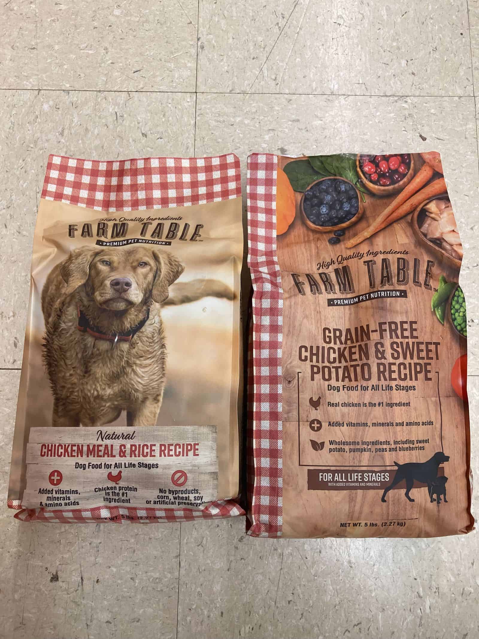 Farm to shop table dog food