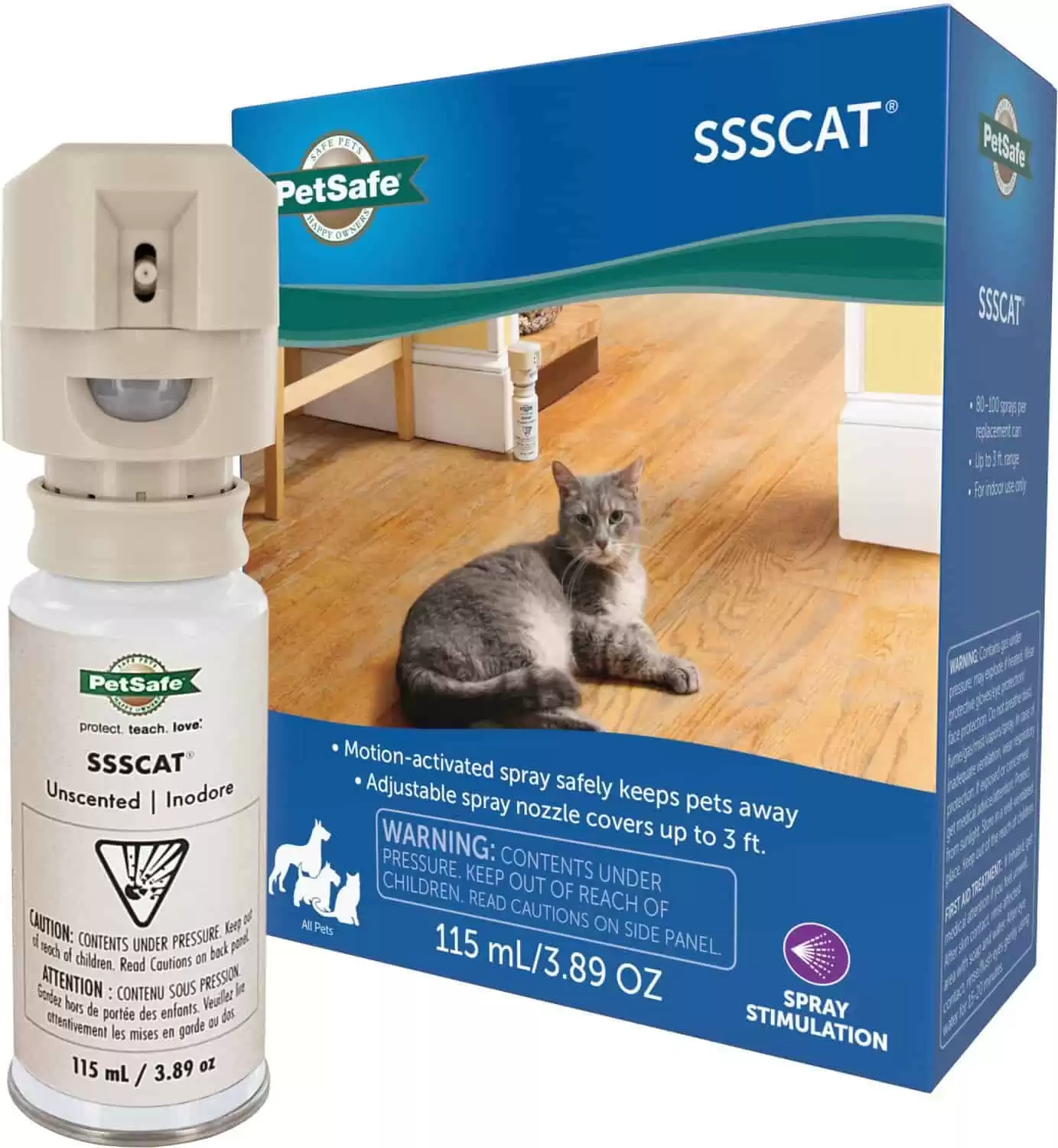 PetSafe SSSCAT Motion-Activated Dog & Cat Spray, 3.89-oz bottle