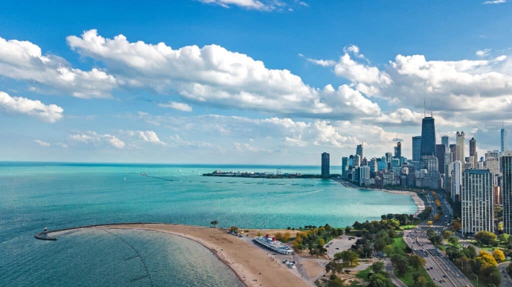 Chicago at Lake Michigan
