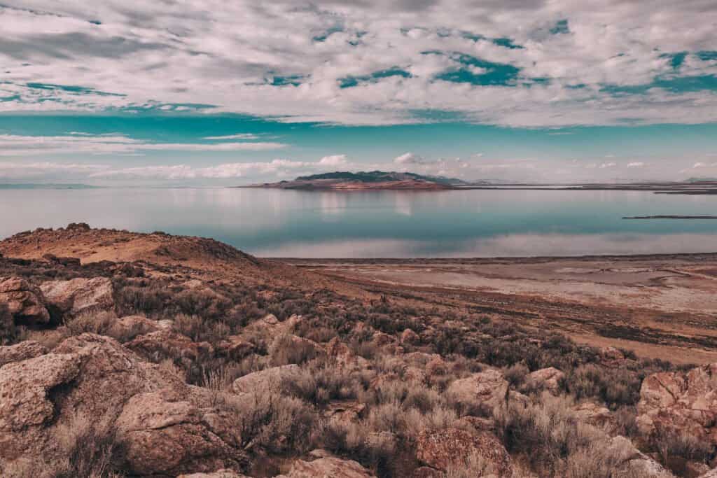 Water only leaves the Great Salt Lake through evaporation which makes it very salty.