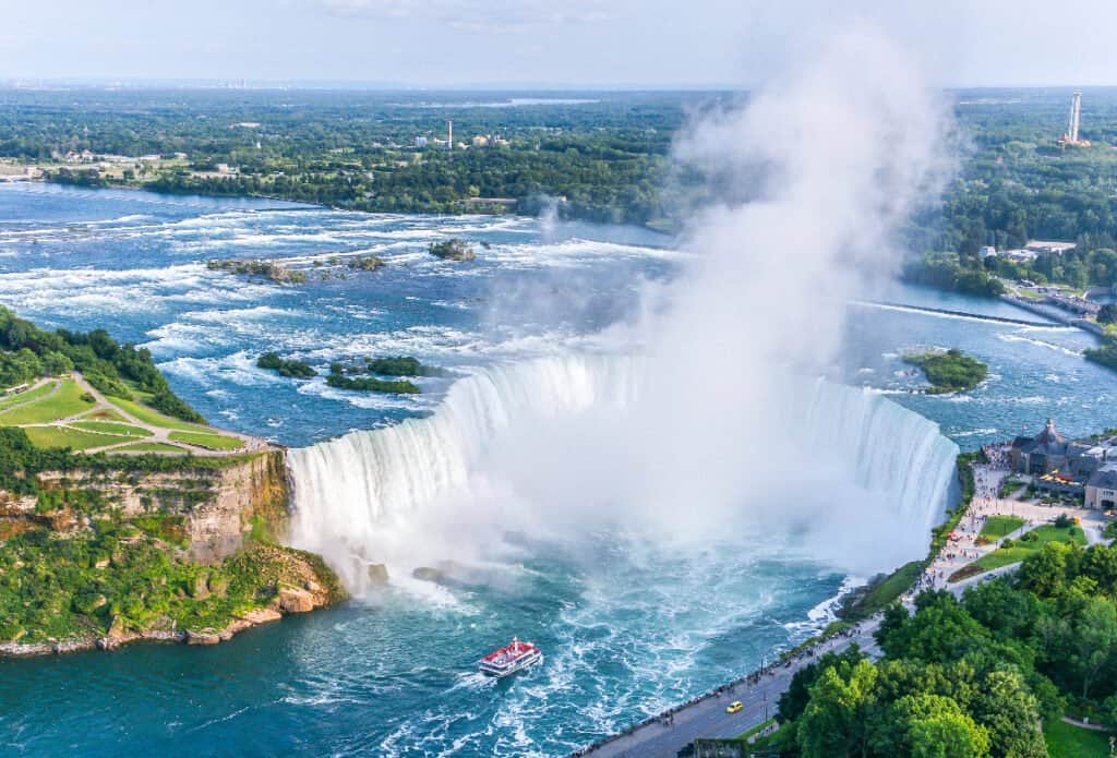 Niagara,Falls,Aerial,View,,Canadian,Falls,,Canada