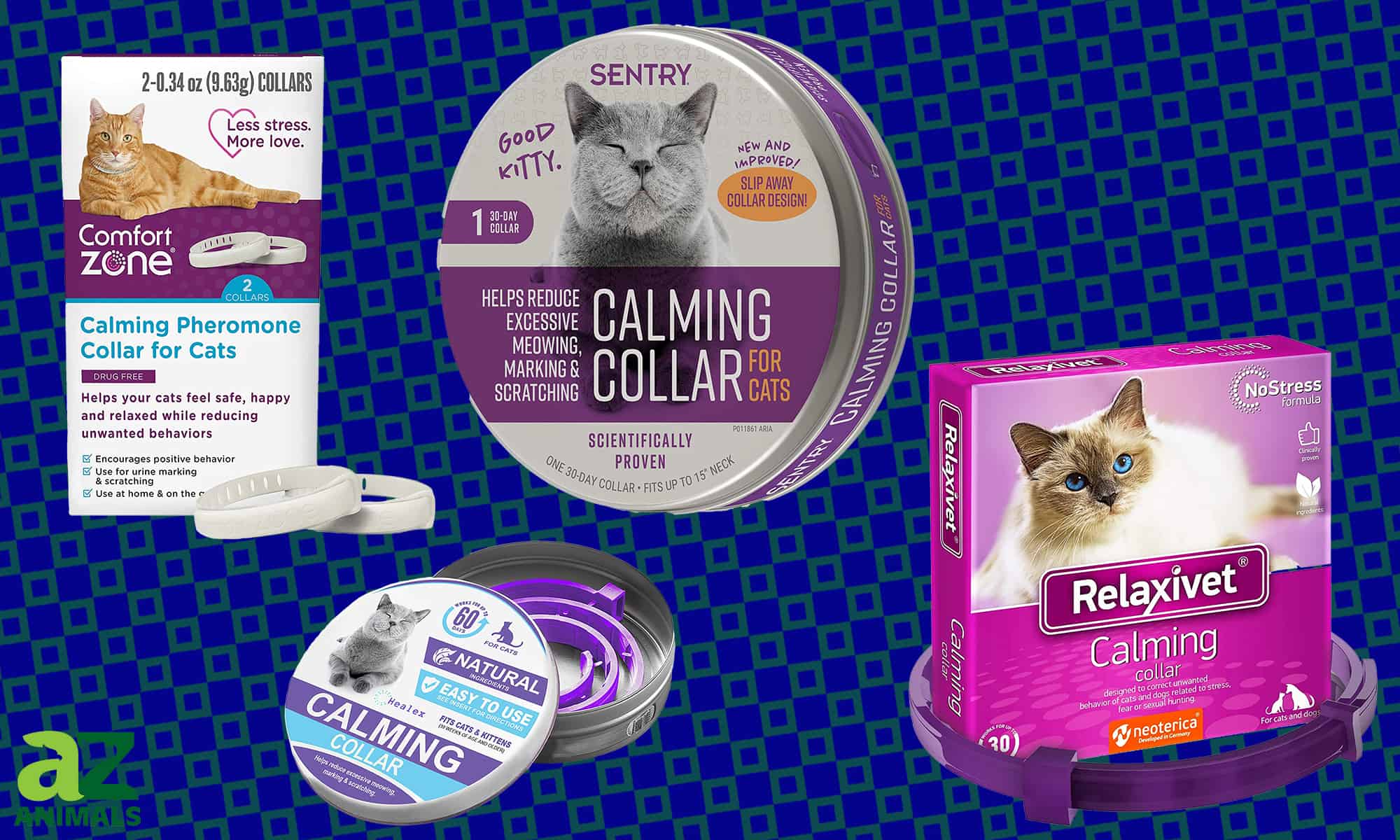 up to 15 Inches Weewooday 4 Pcs Calming Cats Collar Adjustable Cat Calm Collar Lavender Scent Relaxing Cat Collar with 2 Pendant for Puppies Cats Reduce Stress Aggression Anxious 