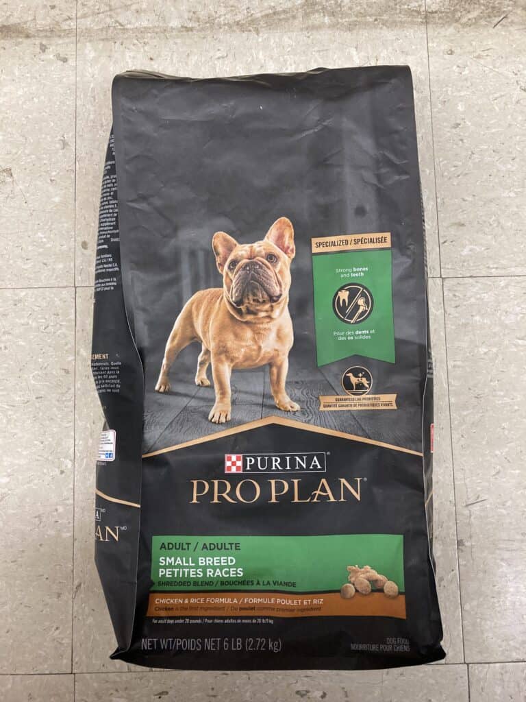 Purina Pro Plan dog food for weight gain