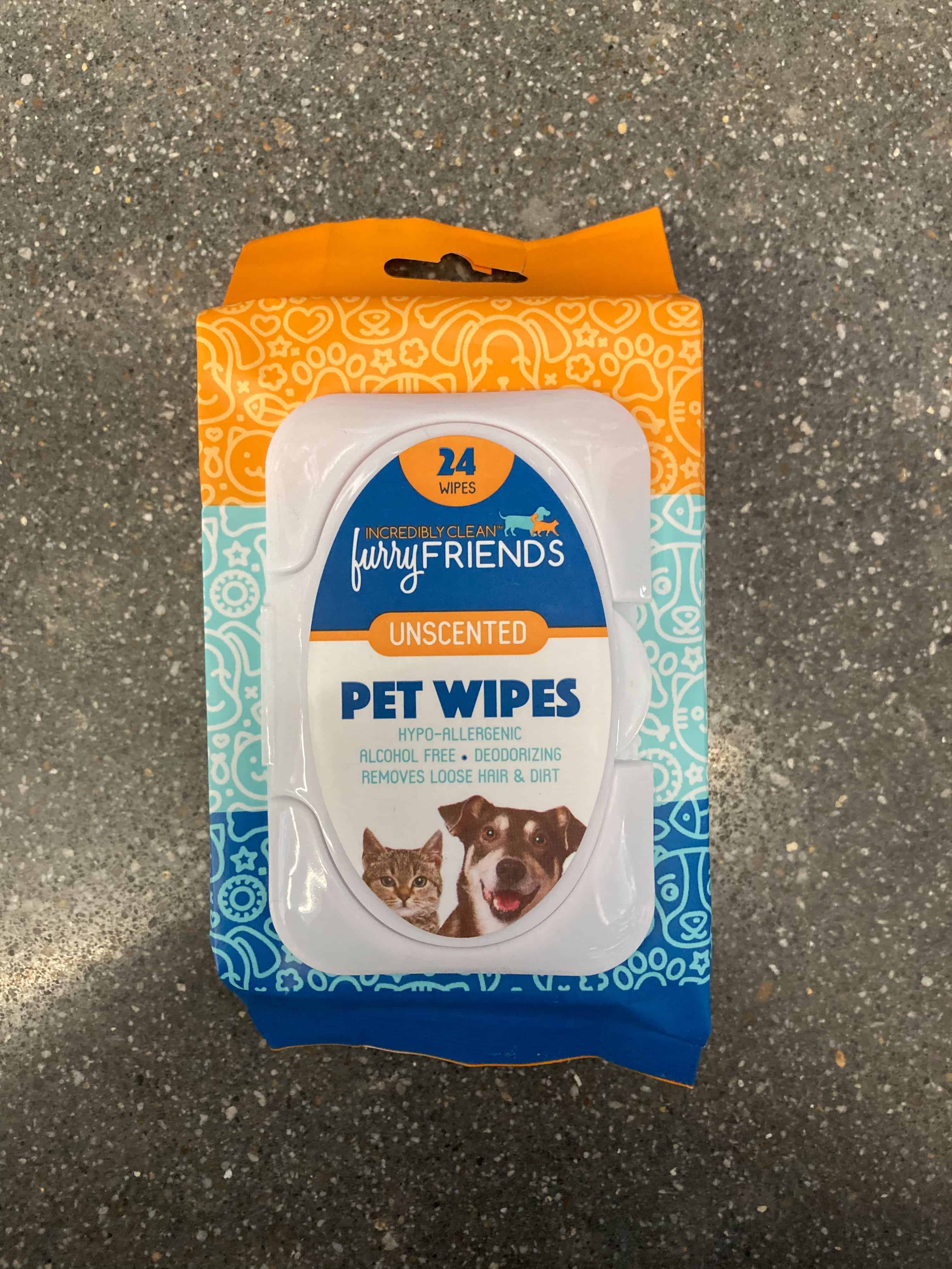 Image featuring FurryFriends pet wipes.