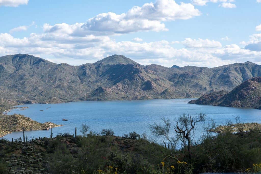 Bartlett Lake beach in Arizona