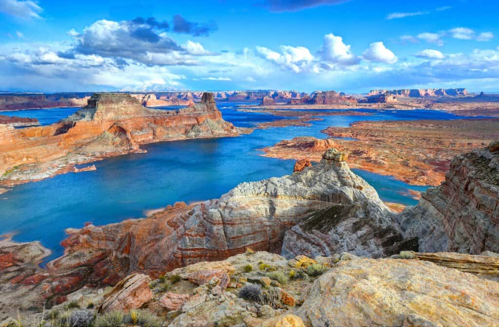 Lake Powell reservoir on the Colorado River.