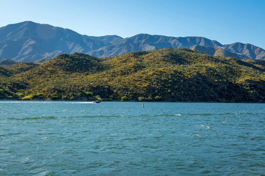 Apache Lake Landscapes in Arizona