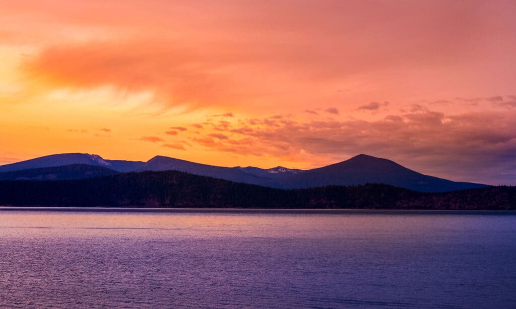 The Upper Klamath Lake in Oregon