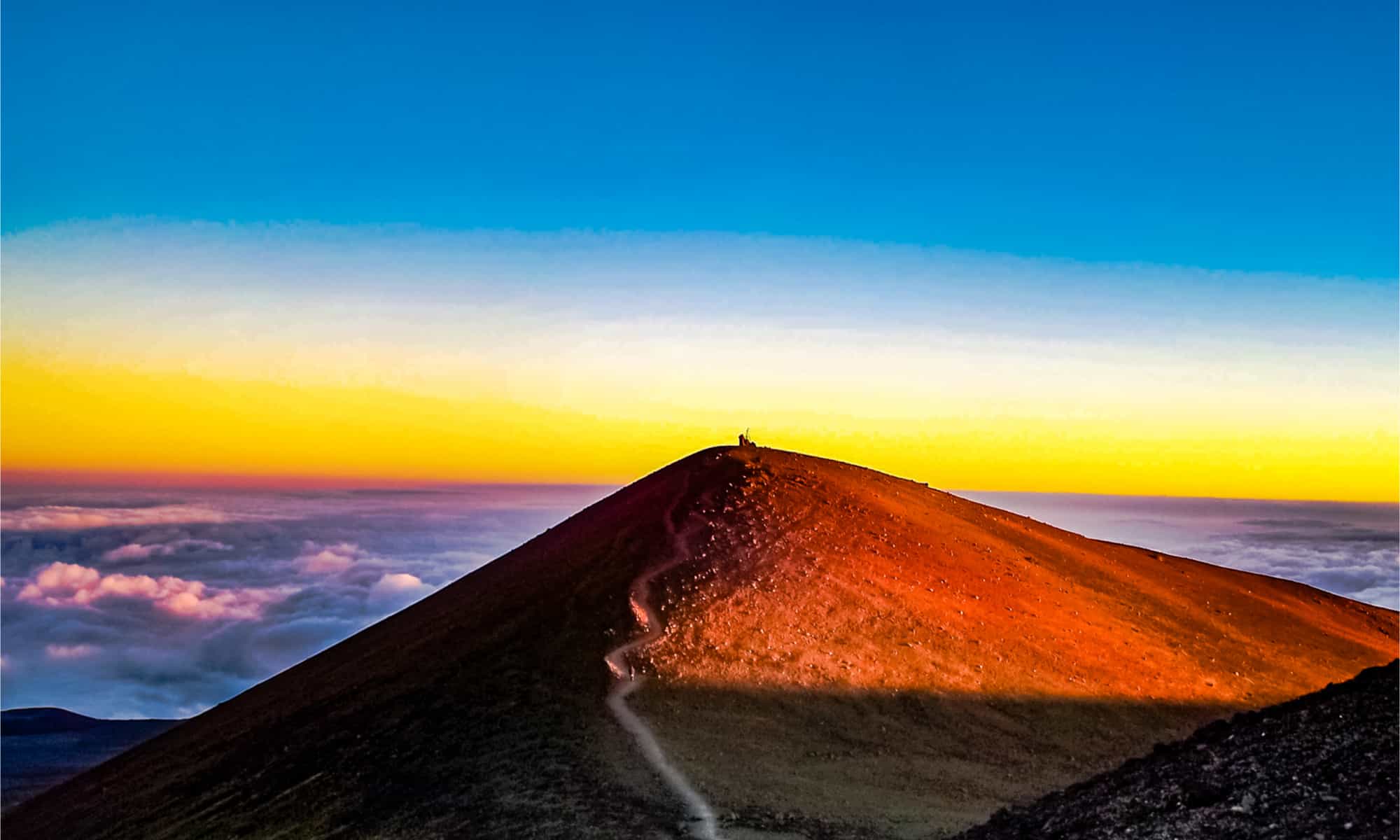 Гавайи вулкан Мауна- Мауна Кеа