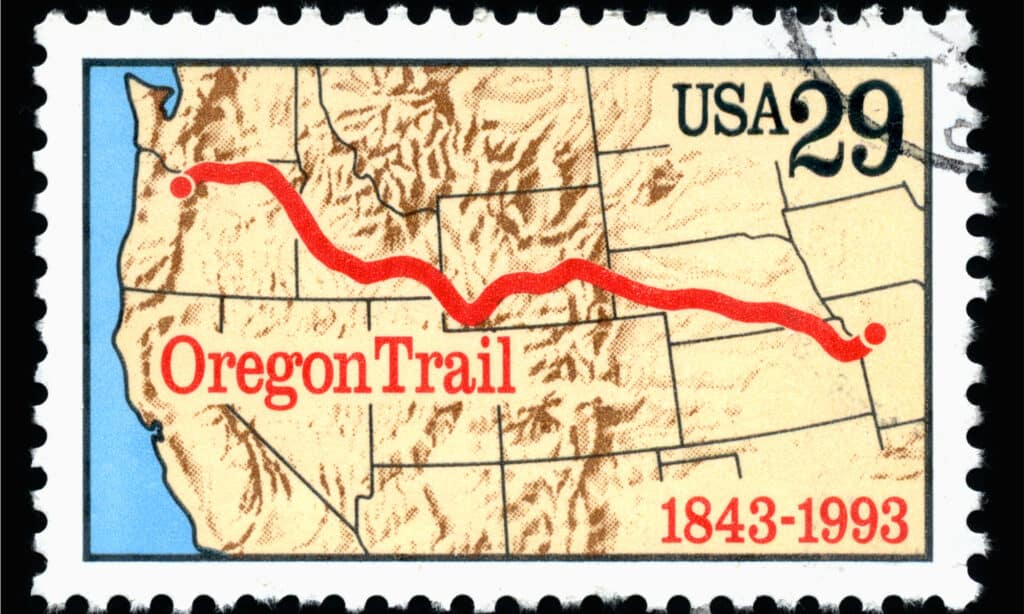 Oregon Trail Postage Stamp