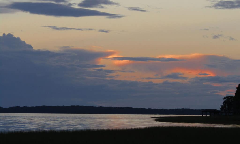 Lake Harris in Florida Sunset