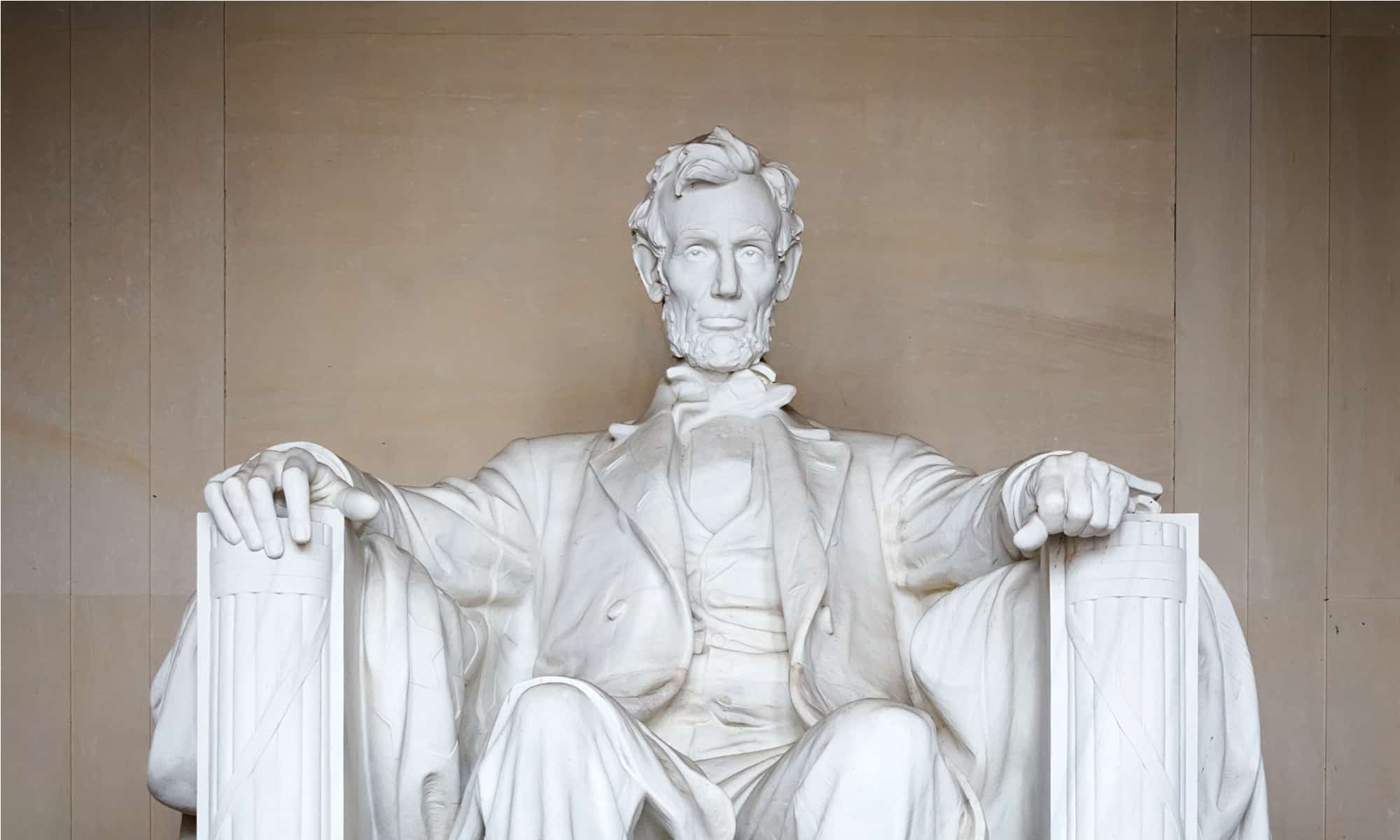 Statue of Abraham Lincoln, Lincoln Memorial, Washington DC