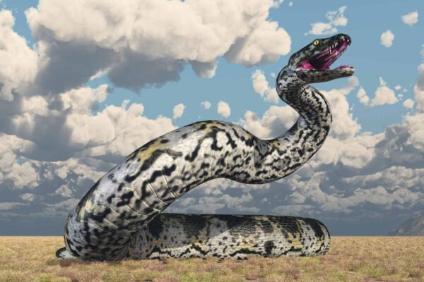 Prehistoric giant snake Titanoboa.