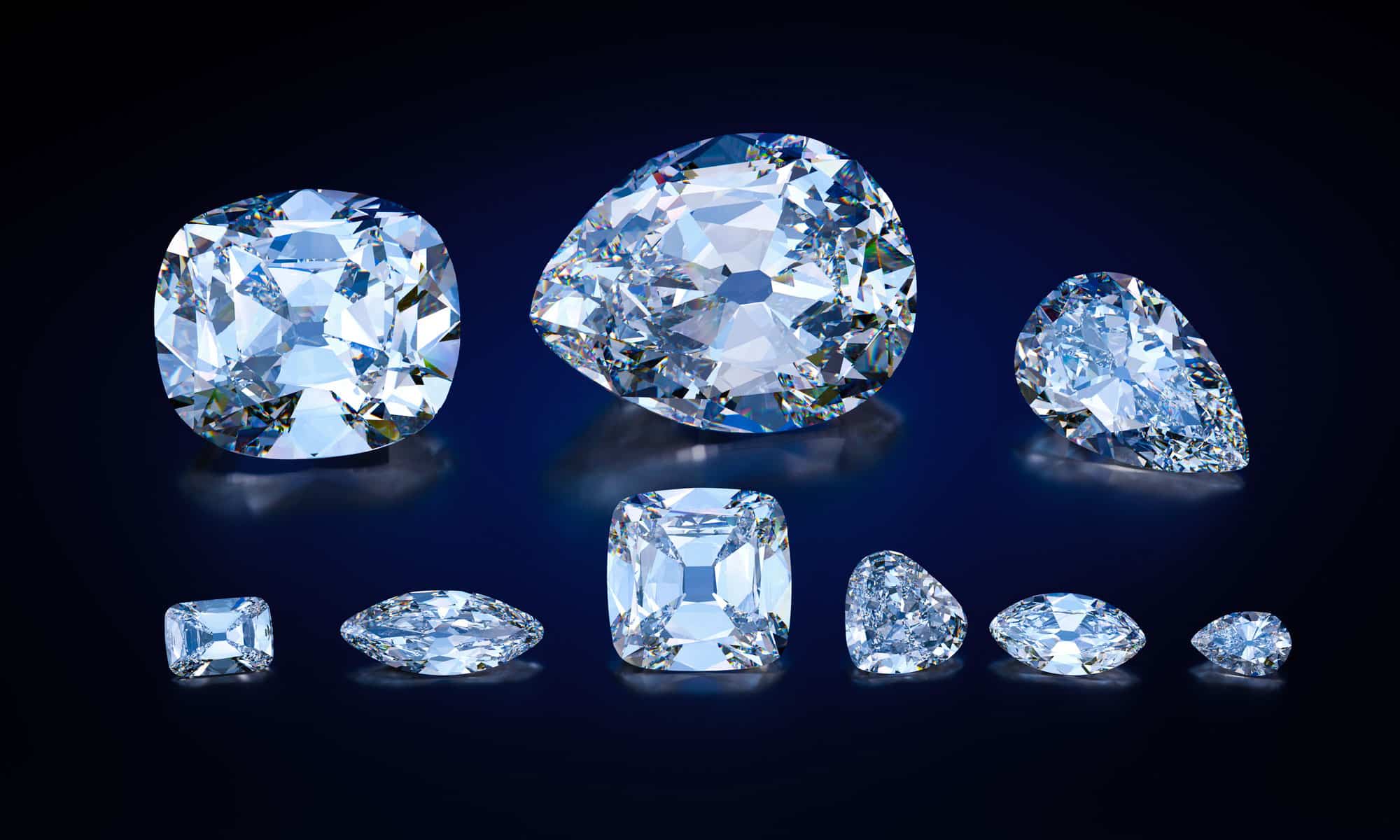 3D replica of nine major jewels cut from the biggest diamond Cullinan