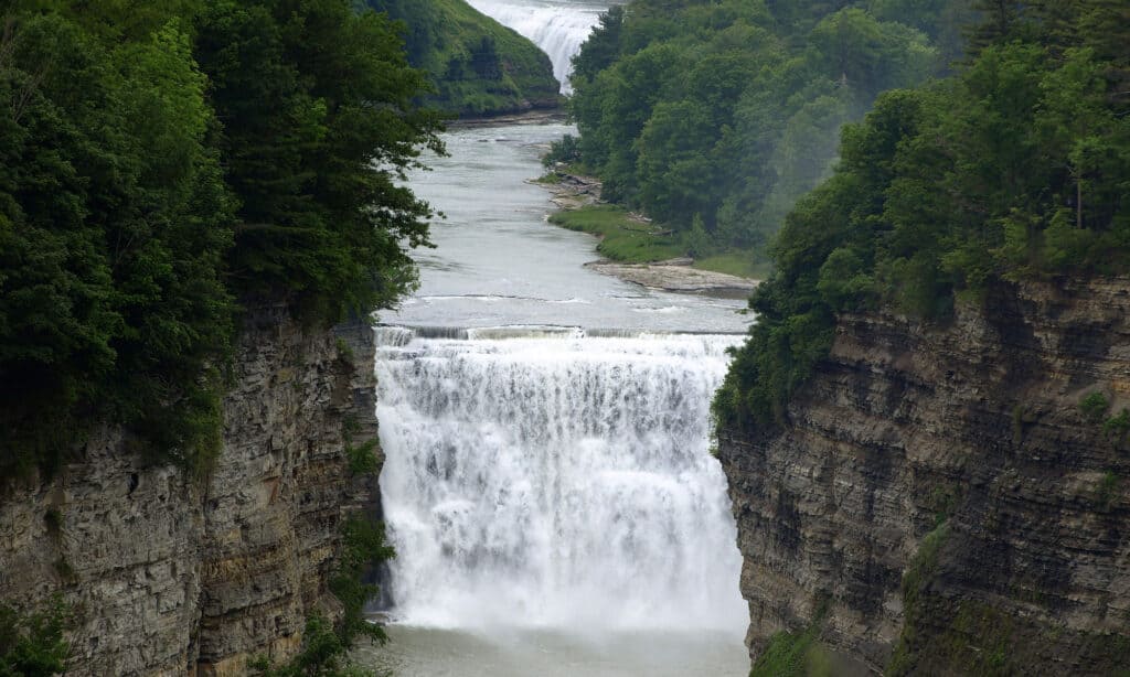 Letchworth State Park Upper & Middle Falls New York