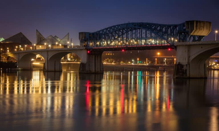 Chattanooga, North America, Tennessee, USA, Night