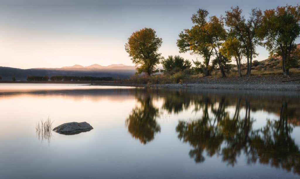 Topaz Lake Nevada, California, USA, Western USA, Lake