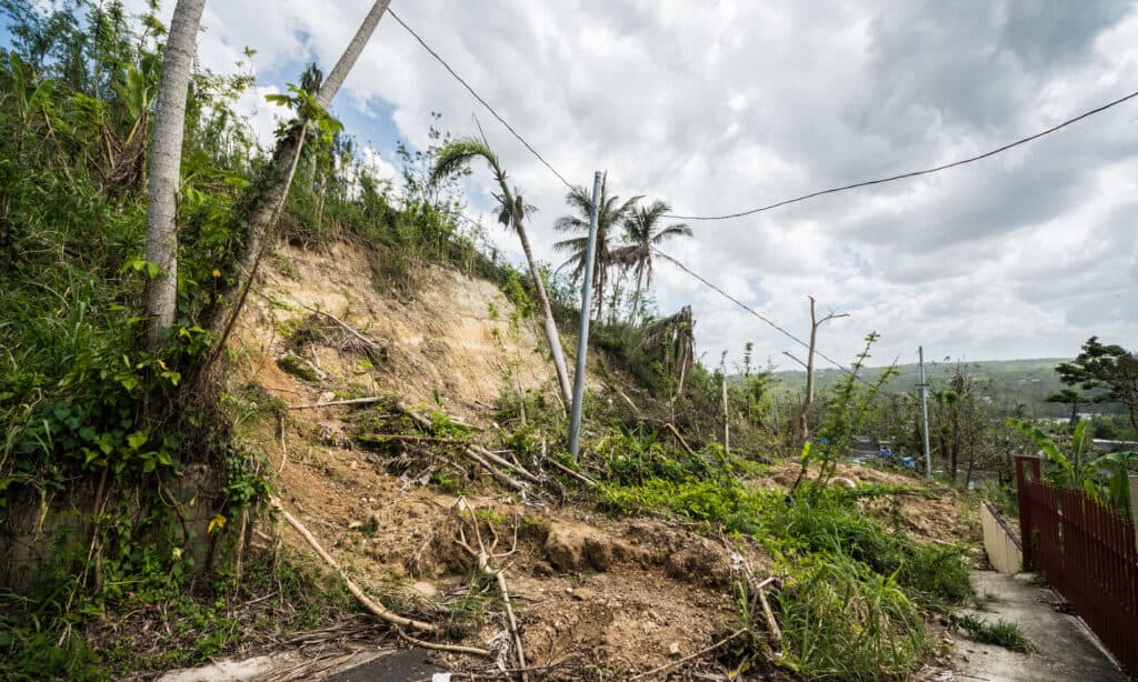 Mudslide from Hurricane Maria Rains