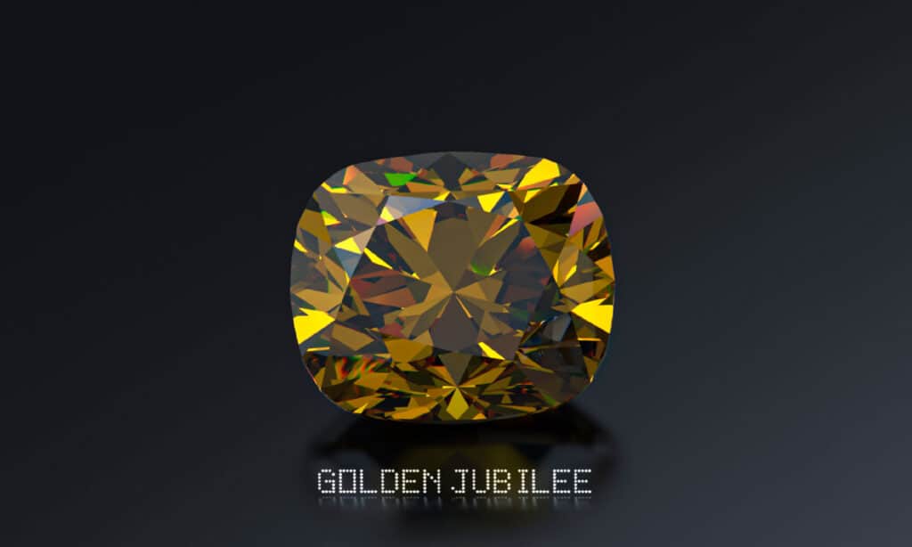 Golden jubilee diamond