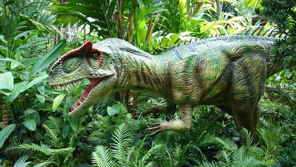 Allosaurus dinosaur that lived during the Jurassic epoch