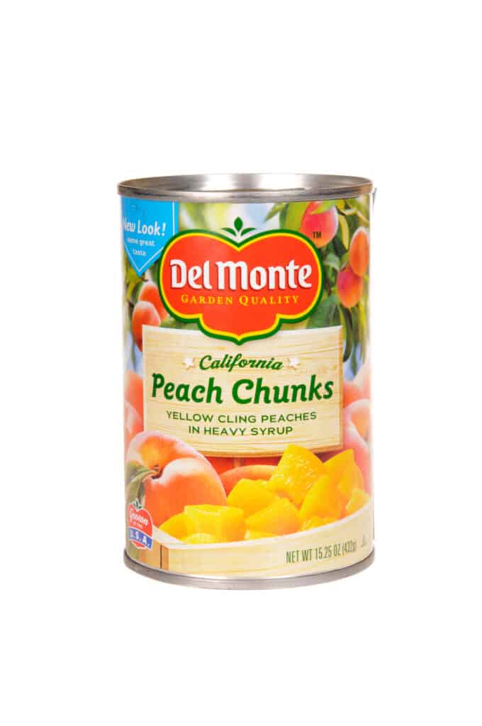 can of del monte peaches