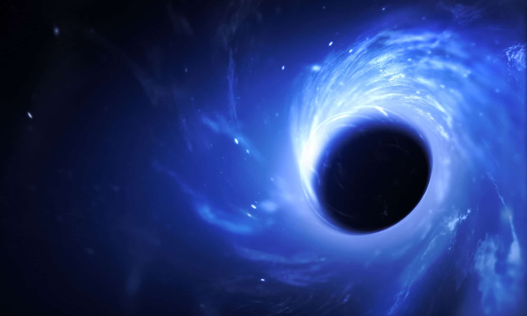 black hole destroying earth