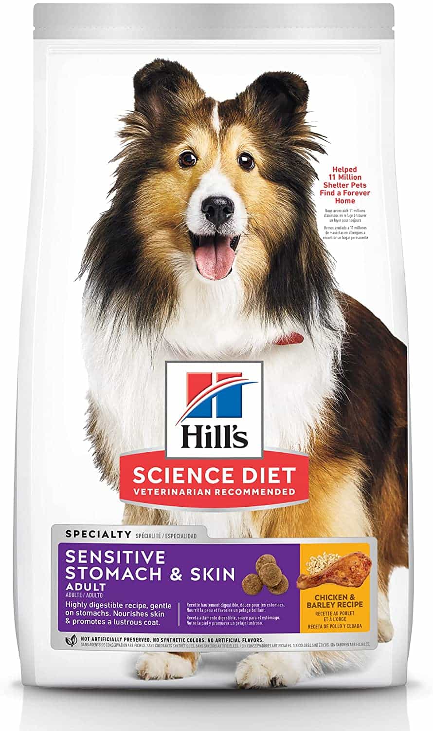 1. Best Overall Hill’s Science Diet Sensitive Stomach & Skin Dry Dog Food