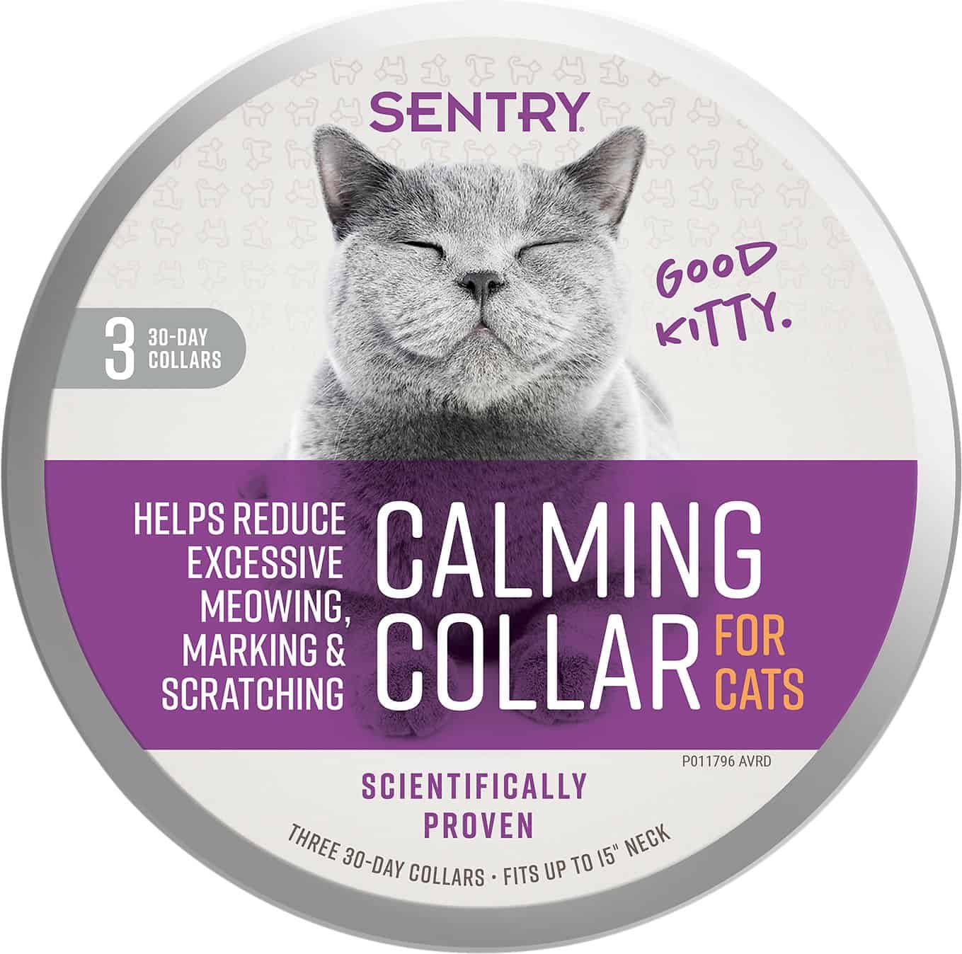 1. Sentry Good Behavior Calming Collar for Cats