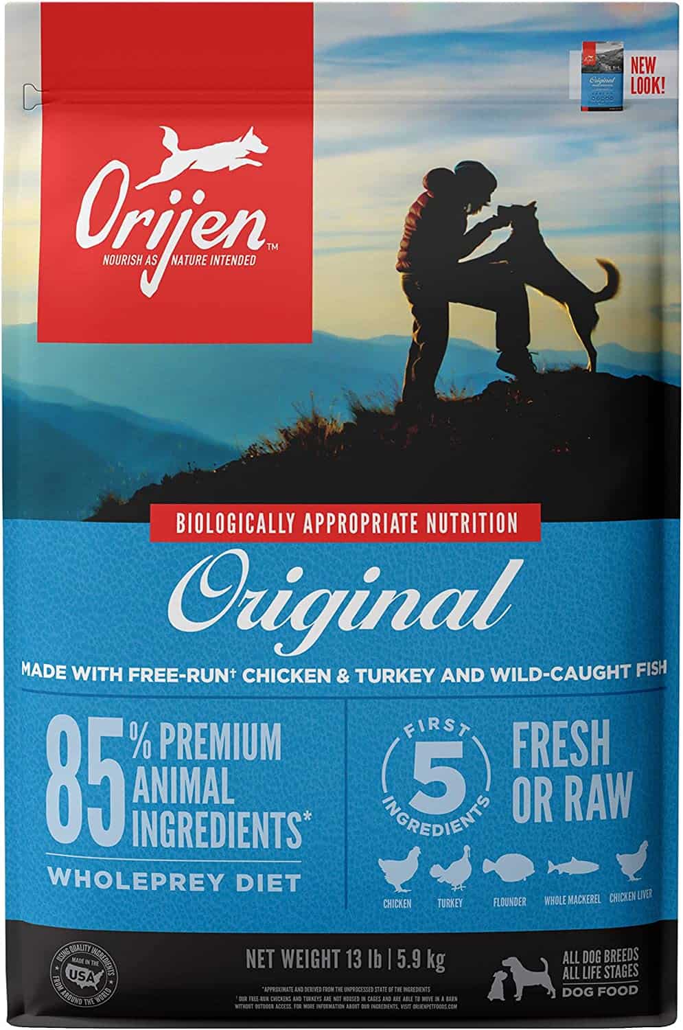 2. Best Grain-Free Dog Food Brand — ORIJEN Dry Dog Food and Crunchy Dog Biscuit Treats