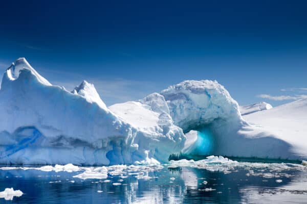 A beautiful Iceberg in Pleneau Bay, Port Charcot, Antarctica.