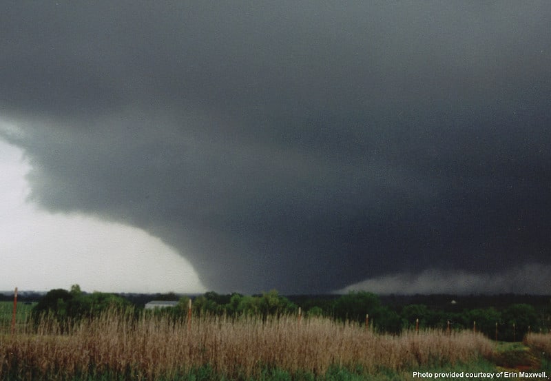 This photo of Tornado A9 was taken near the Bridge Creek, OK area on May 3, 1999 by NWS Norman general forecaster Erin Maxwell.