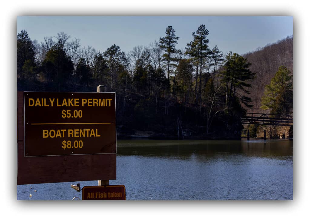  Marrowbone Lake has clear, cold waters that are home to many species of fish and wildlife. 