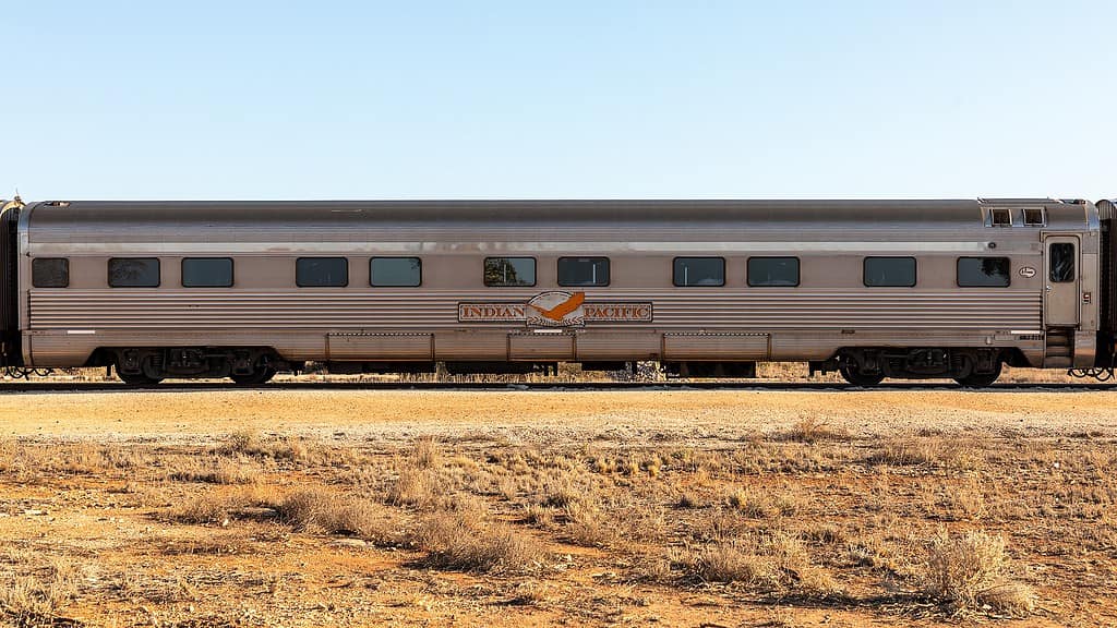 Passenger car of the Indian Pacific train