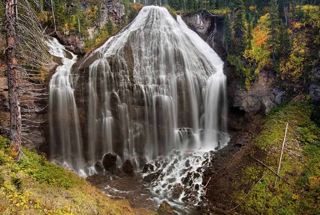Union Falls on Mountain Ash Creek in Yellowstone National Park