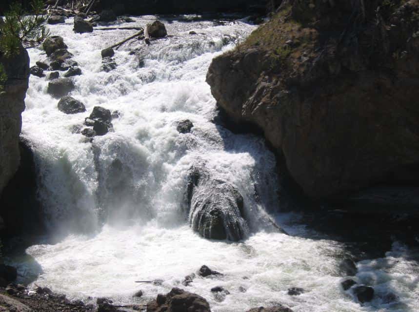 Firehole Falls in Yellowstone National Park