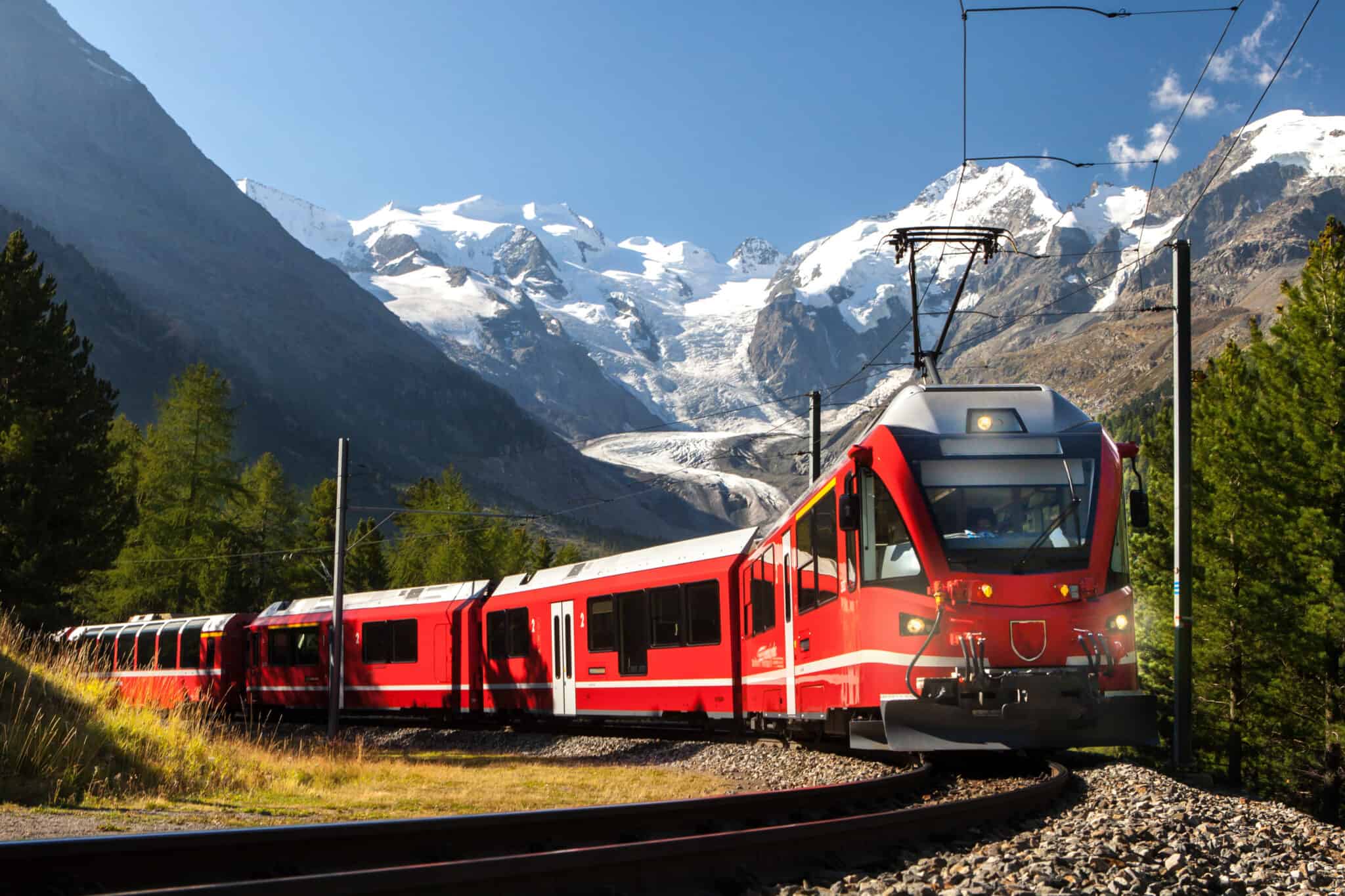 Швейцария Берн Альпы поезда