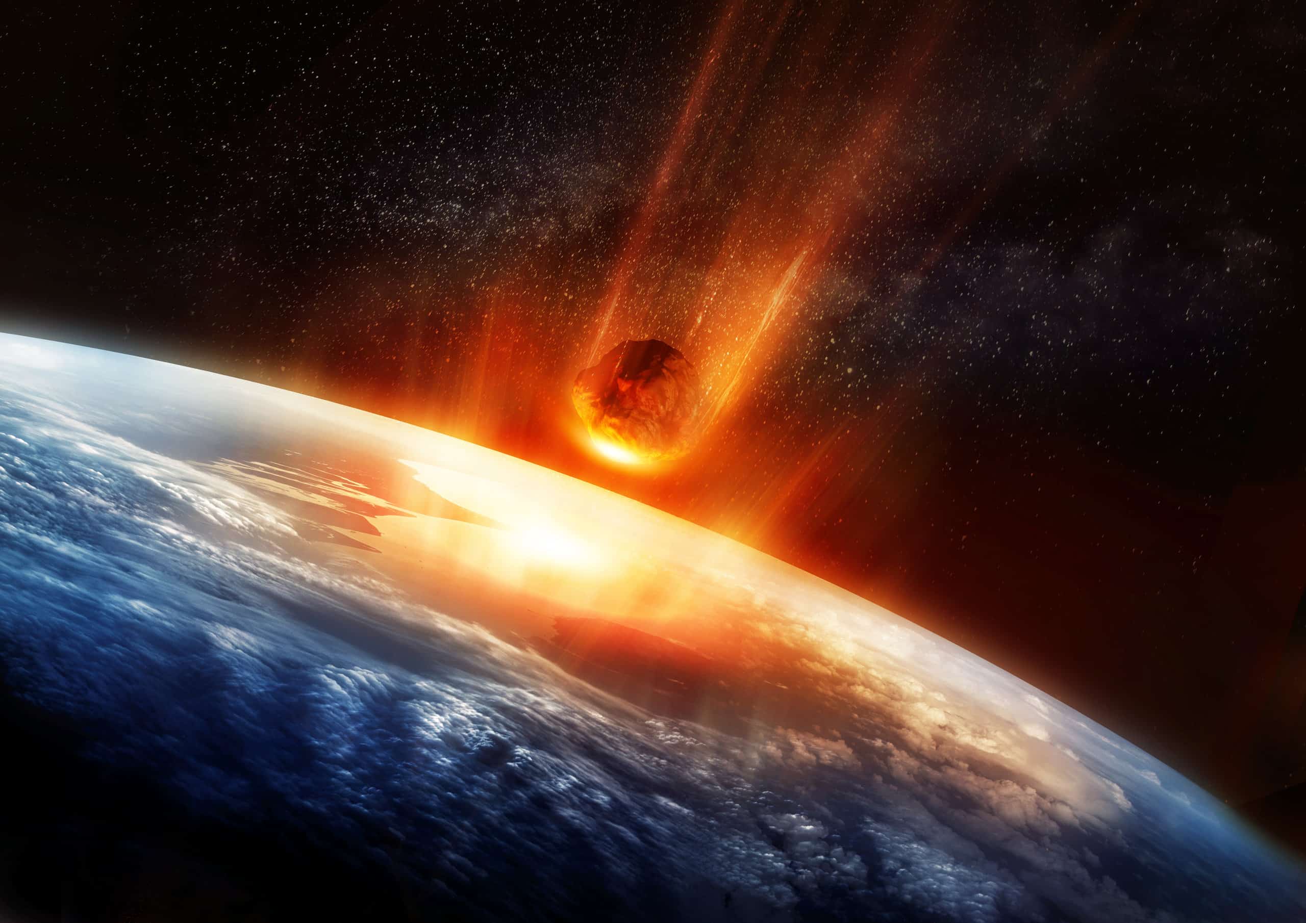 meteor hitting earth