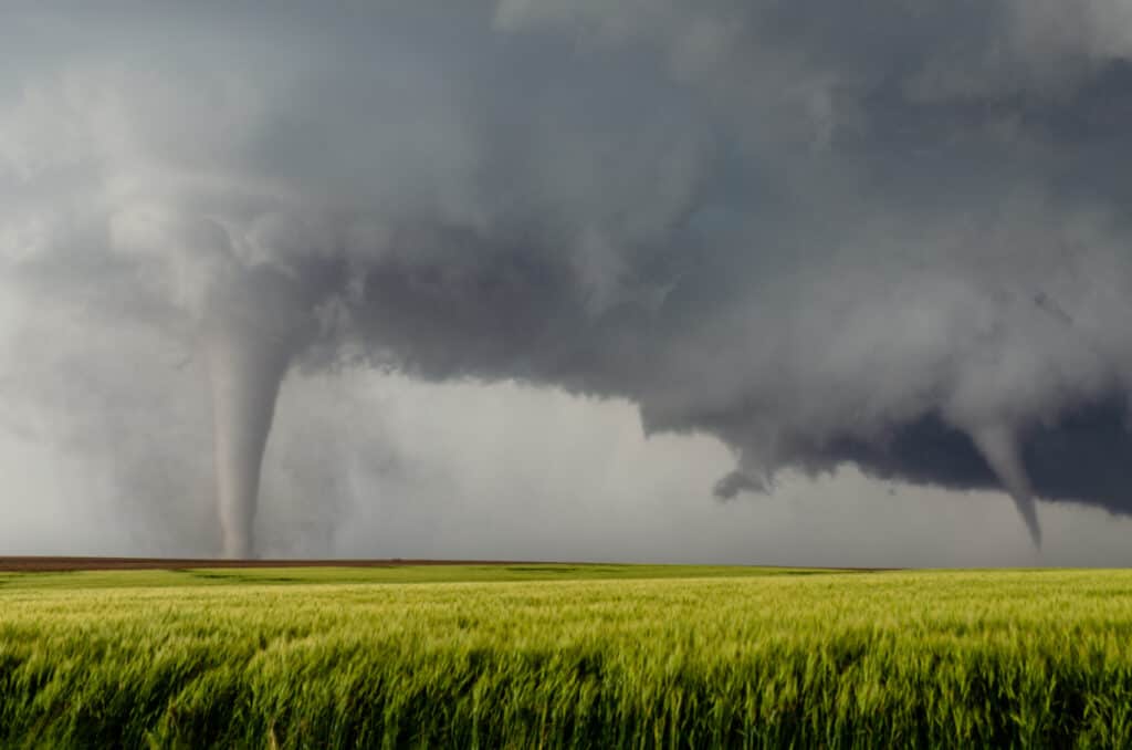 Two tornadoes