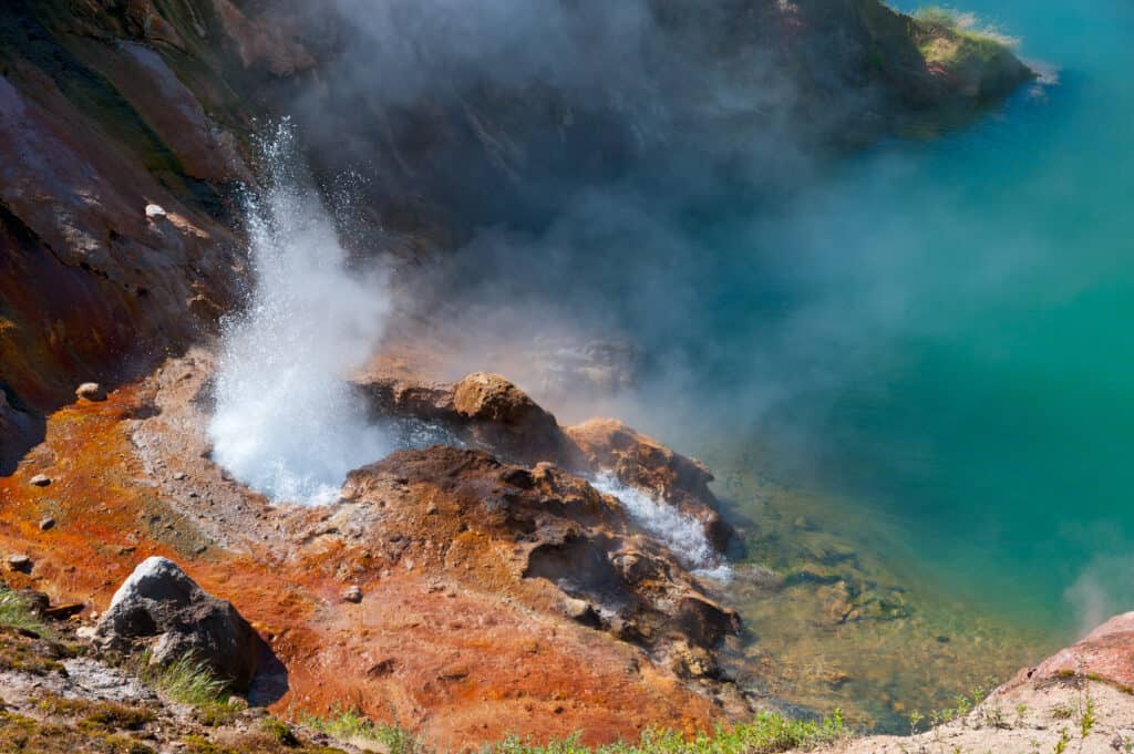 geyser erupting