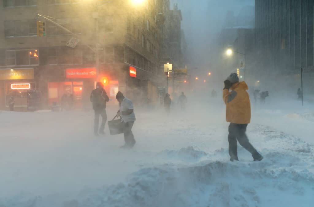 Blizzard in New York City