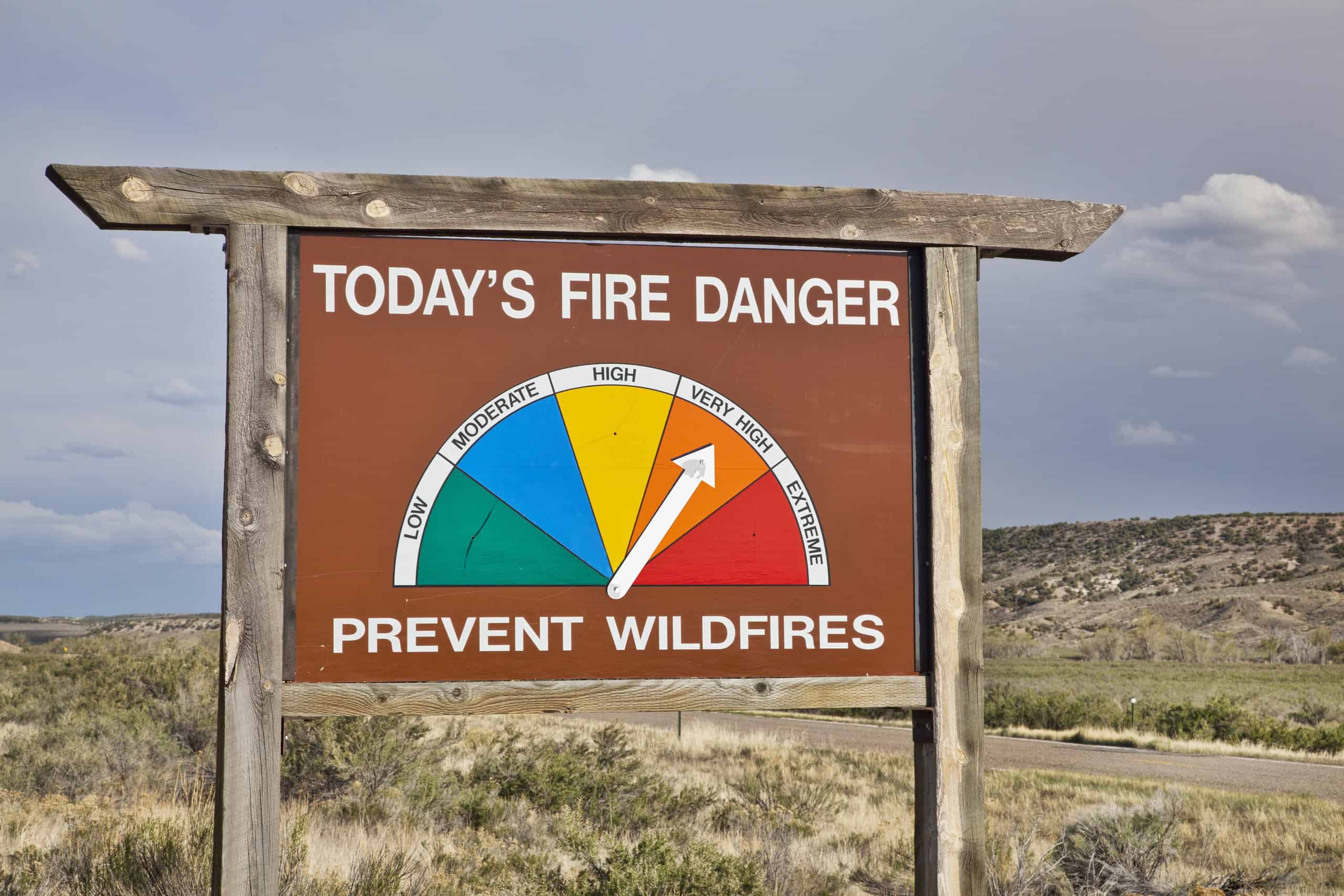 wildfire sign in colorado