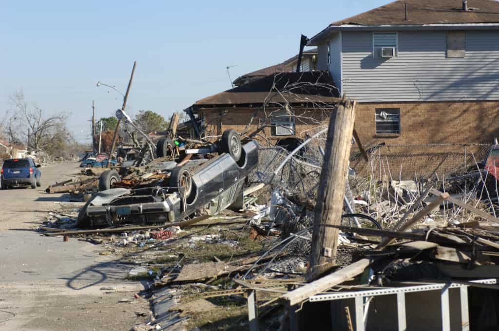 Ninth Ward New Orleans après l'ouragan Katrina